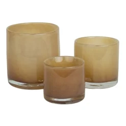 Olsson & Jensen Nilla waxinelichthouder 8 cm, Zand< Kaarsenhouders & Kaarsenborden