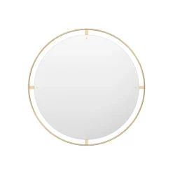 Audo Copenhagen Nimbus Spiegel, polished brass, ø110< Ronde Spiegels|Wandspiegels