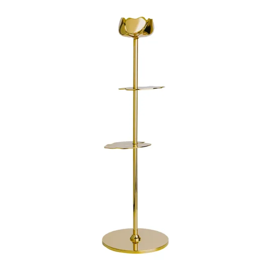 Hilke Collection Ninfea Alta kandelaar 30 cm, Koper< Kandelaars