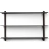 Gejst Nivo plank A, Zwartgebeitst essenhout-zwart< Planken & Planksystemen