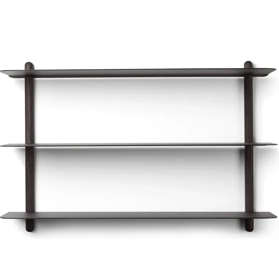 Gejst Nivo plank A, Zwartgebeitst essenhout-zwart< Planken & Planksystemen