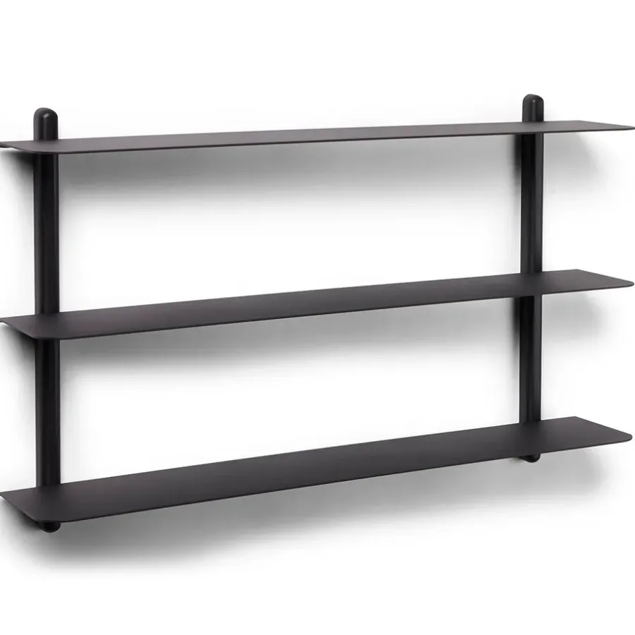 Gejst Nivo plank A, Zwartgebeitst essenhout-zwart< Planken & Planksystemen