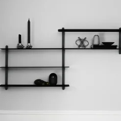 Gejst Nivo plank B, Zwartgebeitst essenhout-zwart< Planken & Planksystemen