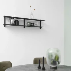 Gejst Nivo plank C, Zwartgebeitst essenhout-zwart< Planken & Planksystemen