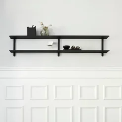 Gejst Nivo plank C, Zwartgebeitst essenhout-zwart< Planken & Planksystemen