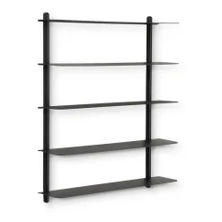 Gejst Nivo plank E, Zwartgebeitst essenhout-zwart< Planken & Planksystemen