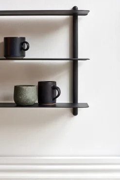 Gejst Nivo wandrek D, Zwartgebeitst essen-zwart< Planken & Planksystemen