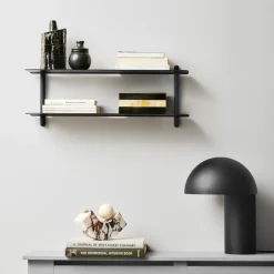 Gejst Nivo wandrek F, Zwartgebeitst essen-zwart< Planken & Planksystemen