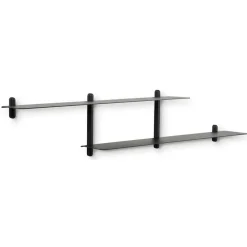Gejst Nivo wandrek H, Zwartgebeitst essen-zwart< Planken & Planksystemen
