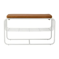 Scandi Living Nod bank/schoenenrek 80x36c42 cm, White< Schoenenrekken