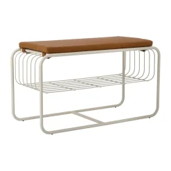 Scandi Living Nod bank/schoenenrek 80x36c42 cm, Beige< Schoenenrekken