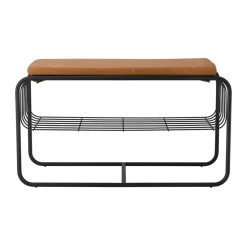 Scandi Living Nod bank/schoenenrek 80x36c42 cm, Black< Schoenenrekken