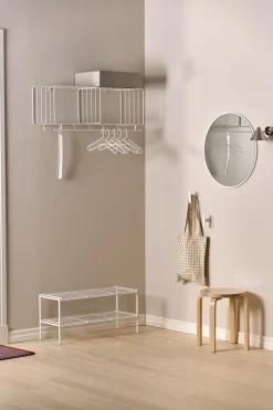 Scandi Living Nod kapstok 90 cm, White< Garderobehaken & Hoedenplanken