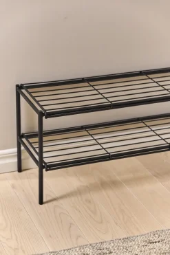 Scandi Living Nod schoenenrek 80x30x37 cm, Black< Schoenenrekken