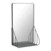 Scandi Living Nod spiegel met plank 30x50 cm, Black< Wandspiegels