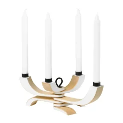 Design House Stockholm Nordic Light kaarsenhouder 4 armen, wit< Kandelaars|Adventskandelaars & -Kaarsen