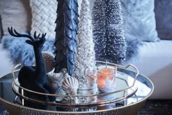 Lene Bjerre Norille kersthanger 12 cm, Donkergrijs< Kerstdecoraties