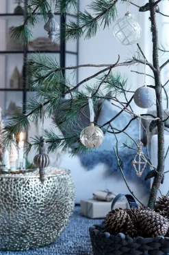 Lene Bjerre Norille kersthanger 12 cm, Donkergrijs< Kerstdecoraties