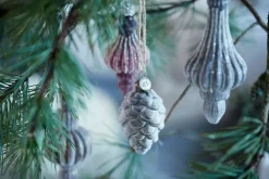 Lene Bjerre Norille kersthanger 16 cm, Donkergrijs< Kerstdecoraties