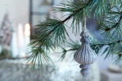 Lene Bjerre Norille kersthanger 16 cm, Donkergrijs< Kerstdecoraties