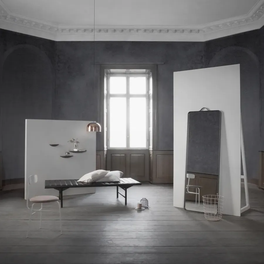 Audo Copenhagen Norm Floor vloerspiegel, zwart< Staande Spiegels