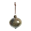 Lene Bjerre Nosille kerstbal 10 cm, Zilver-goud< Kerstdecoraties