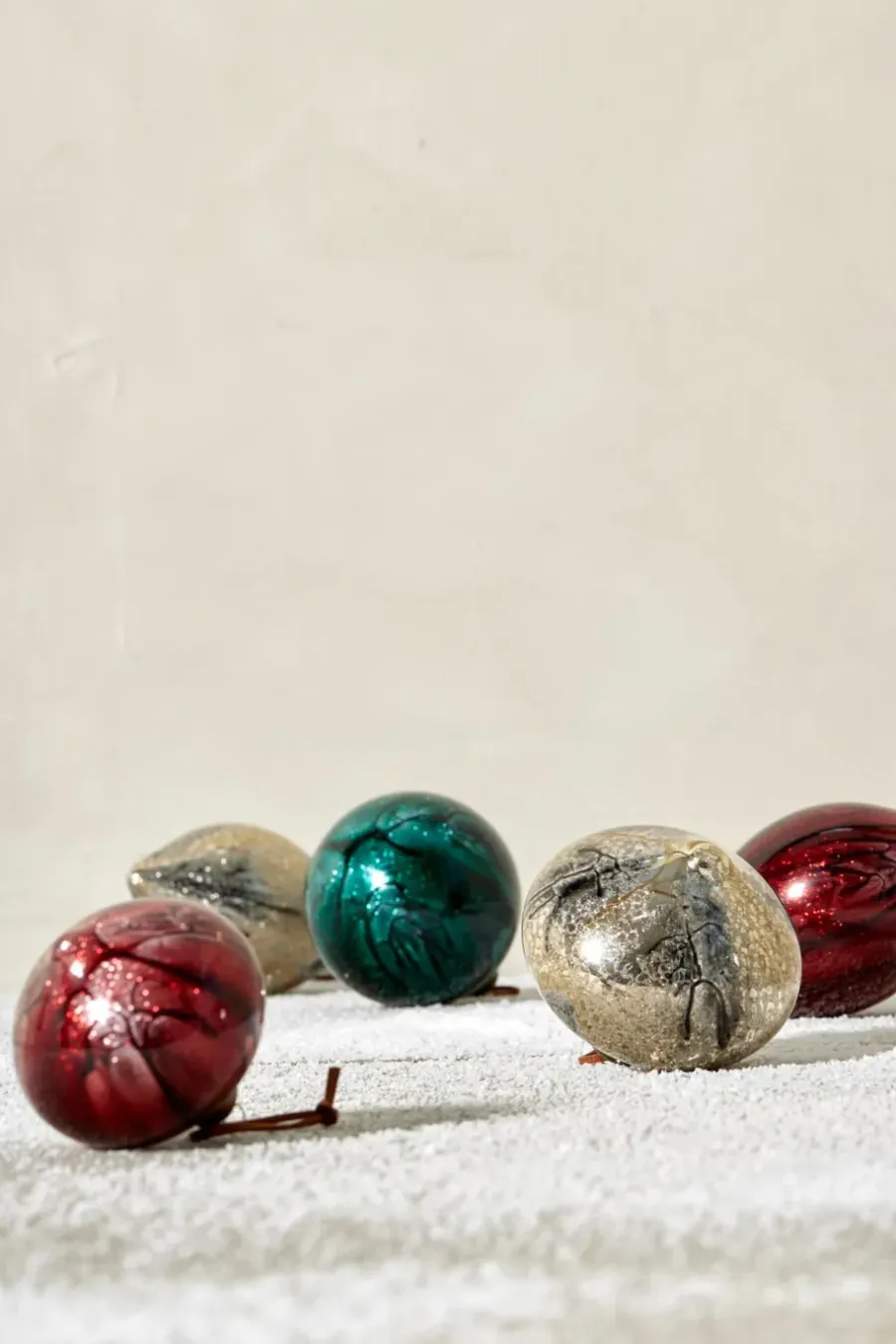 Lene Bjerre Nosille kerstbal 10 cm, Zilver-goud< Kerstdecoraties
