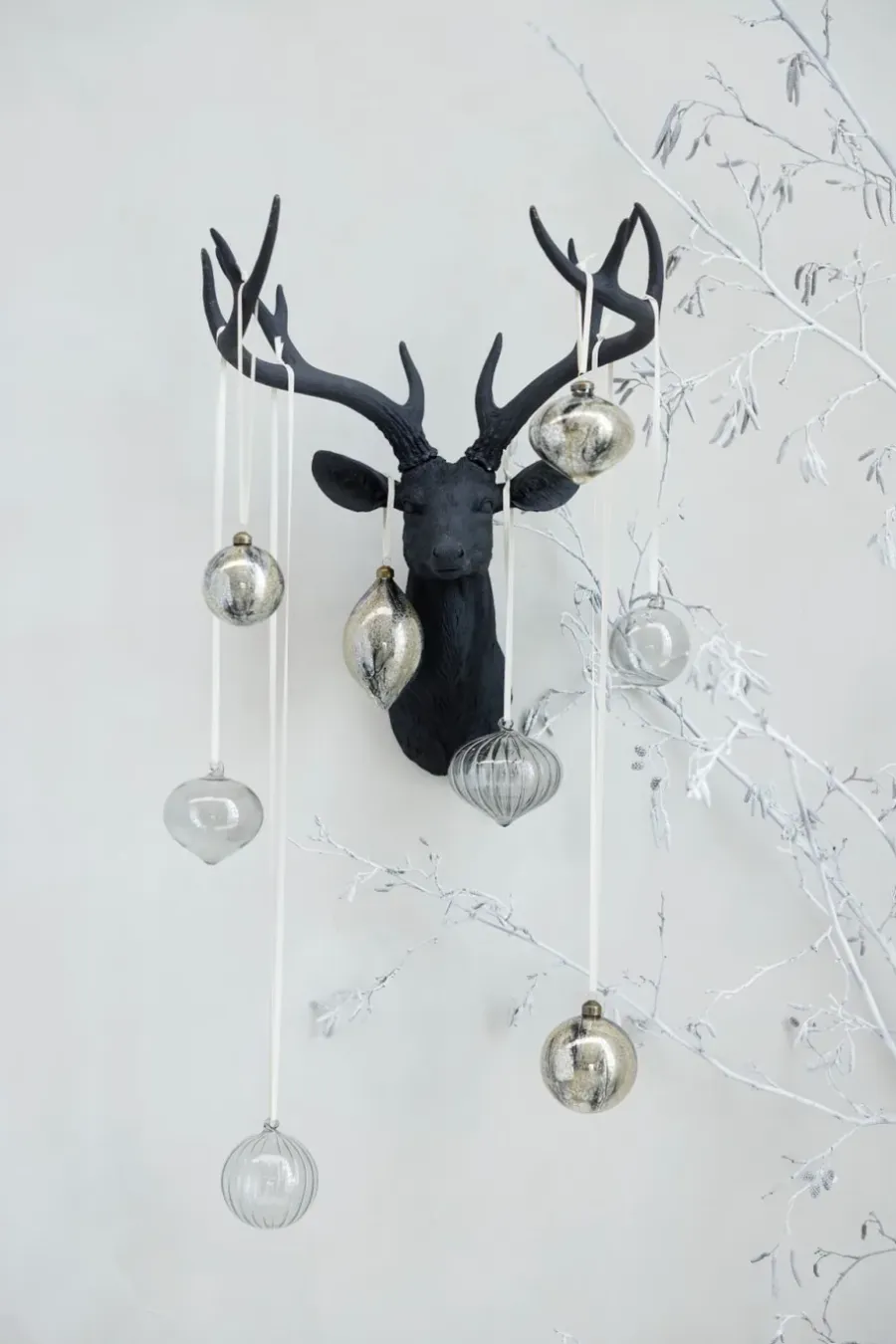 Lene Bjerre Nosille kerstbal 10 cm, Zilver-goud< Kerstdecoraties
