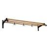Essem Design Nostalgi 291 hoedenplank 100 cm, Eiken-zwart< Garderobehaken & Hoedenplanken