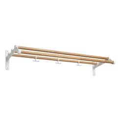 Essem Design Nostalgi 291 hoedenplank 100 cm, Eiken-wit< Garderobehaken & Hoedenplanken