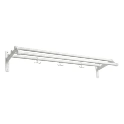Essem Design Nostalgi 291 hoedenplank 100 cm, Wit-wit< Garderobehaken & Hoedenplanken