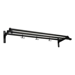 Essem Design Nostalgi 291 hoedenplank 100 cm, Zwartgebeitst eiken-zwart< Garderobehaken & Hoedenplanken