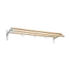 Essem Design Nostalgi 291 Hoedenplank, berkenhout, wit frame< Garderobehaken & Hoedenplanken