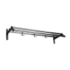 Essem Design Nostalgi 291 Hoedenplank, chroom, zwart frame< Garderobehaken & Hoedenplanken
