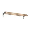 Essem Design Nostalgi 291 Hoedenplank, essenhout, aluminium frame< Garderobehaken & Hoedenplanken