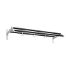 Essem Design Nostalgi 291 Hoedenplank, zwart, wit frame< Garderobehaken & Hoedenplanken