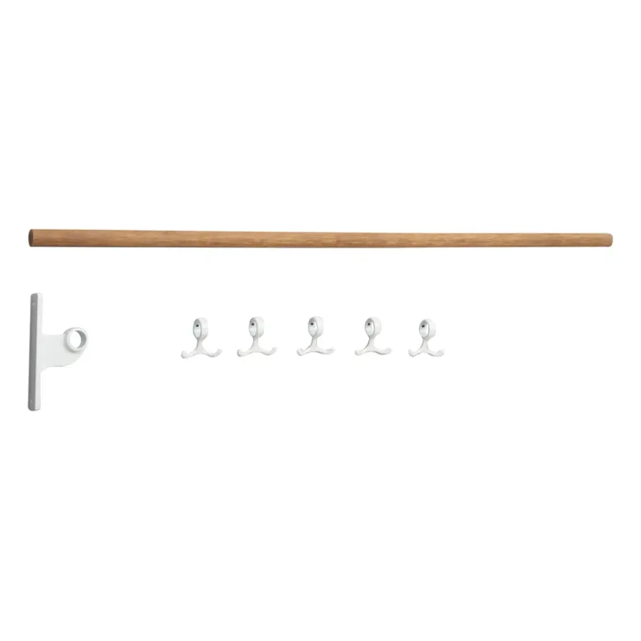Essem Design Nostalgi extra onderdeel kapstok, Bamboe-wit< Haken & Hangers