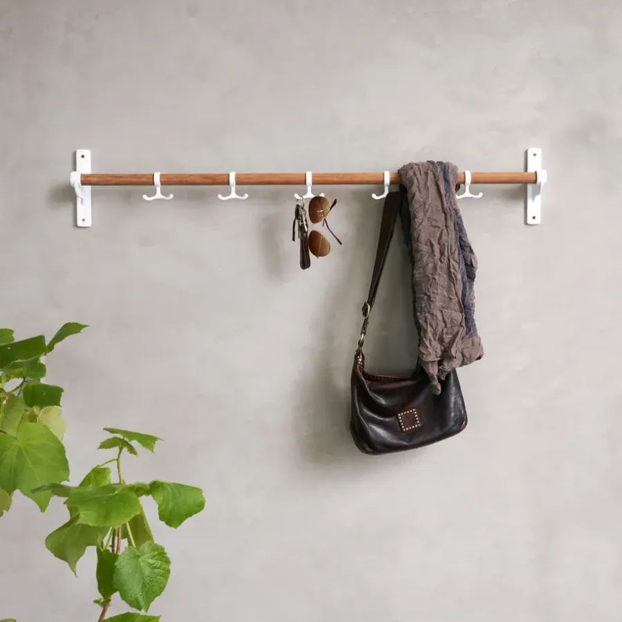 Essem Design Nostalgi extra onderdeel kapstok, Bamboe-wit< Haken & Hangers