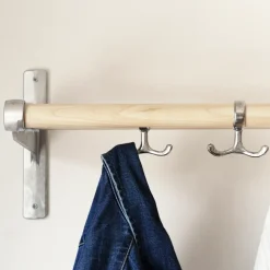 Essem Design Nostalgi haak 2-pack, aluminium< Haken & Hangers