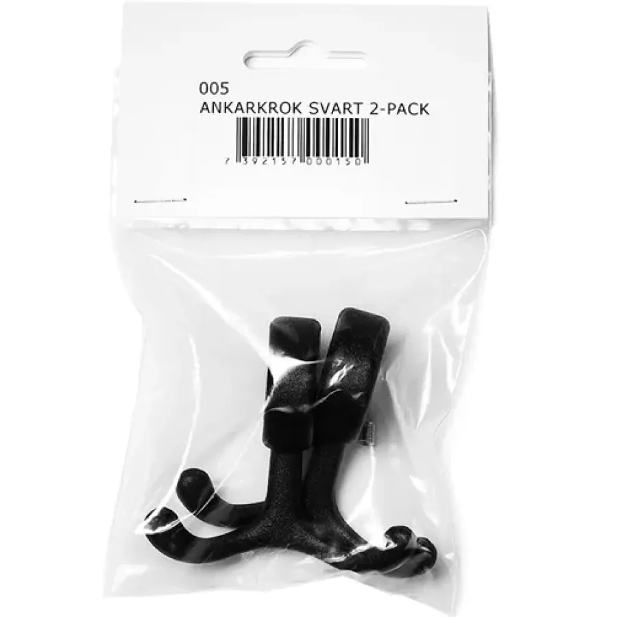 Essem Design Nostalgi haak 2-pack, zwart< Haken & Hangers