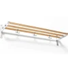 Essem Design Nostalgi hoeden-/schoenenplank, eiken-aluminium< Garderobehaken & Hoedenplanken