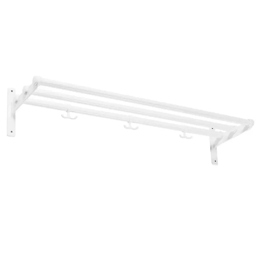 Essem Design Nostalgi hoeden-/schoenenplank, wit-wit< Garderobehaken & Hoedenplanken