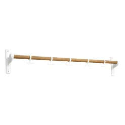 Essem Design Nostalgi kapstok 100 cm, Bamboe-wit< Haken & Hangers