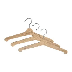 Essem Design Nostalgi kledinghanger 3-pack, Eikenhout< Haken & Hangers|Kapstokken & Hangrekken