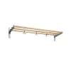 Essem Design Nostalgi Schoenenrek of hoedenplank, berkenhout, aluminium frame< Garderobehaken & Hoedenplanken