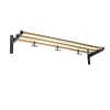 Essem Design Nostalgi Schoenenrek of hoedenplank, messing, zwart frame< Garderobehaken & Hoedenplanken