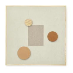 Nofred Noticeboard magneetbord + 3 magneten, Zand< Prikborden|Kinderkamer Interieuraccessoires