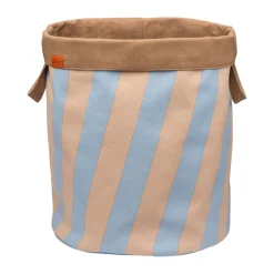 Mette Ditmer Nova Arte wasmand 40x40x50 cm, Light blue-powder rose< Wasmanden