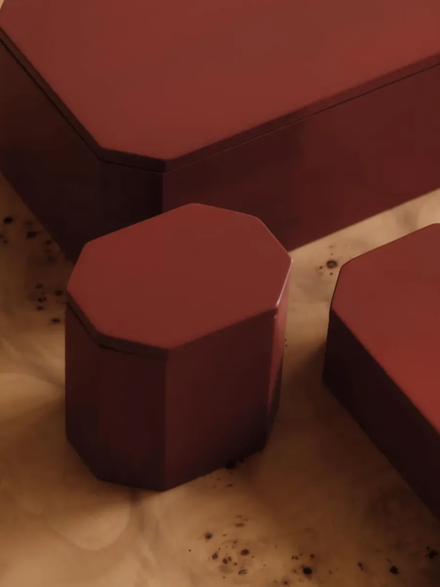 Ferm Living Nova opbergbox 7,5x10 cm, Picante Red< Dozen & Boxen