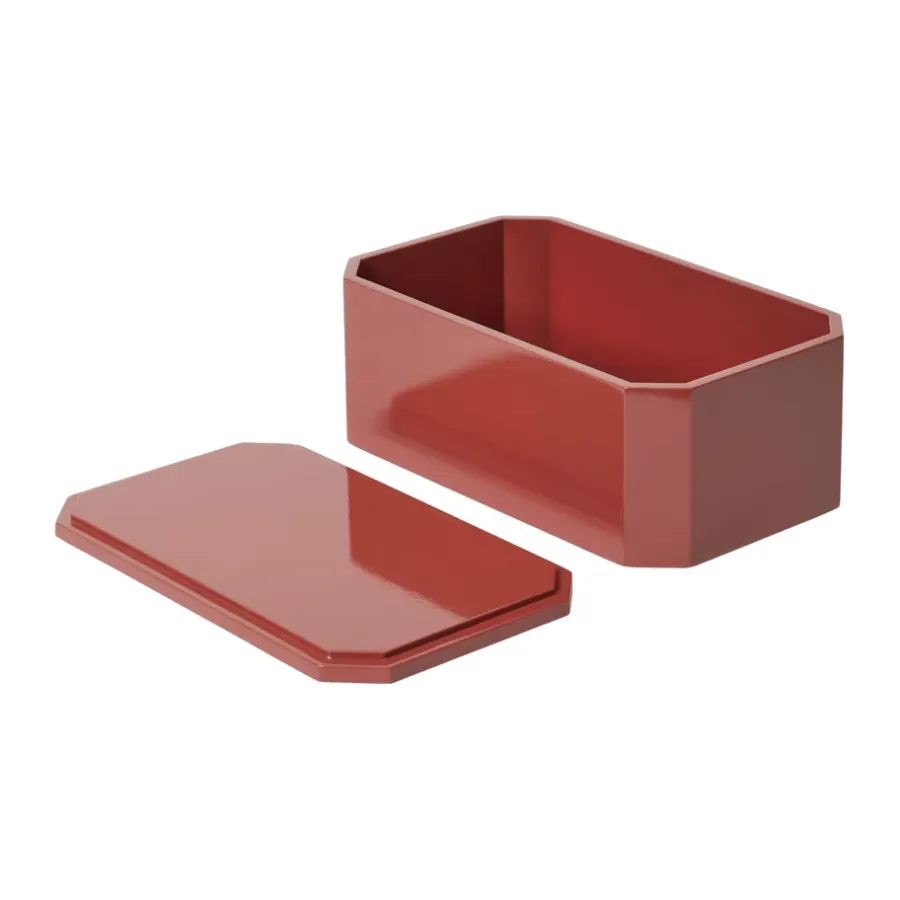 Ferm Living Nova opbergdoos 15x25 cm, Picante Red< Dozen & Boxen
